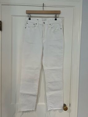 J.Crew White Slim Boyfriend Jeans
